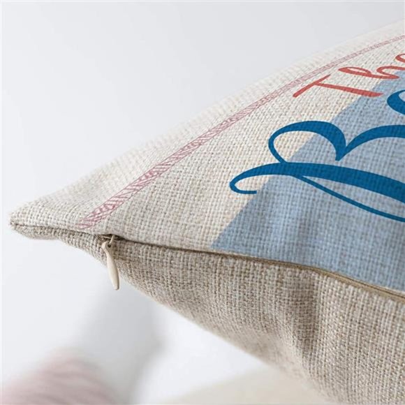 Set of 4 Ocean Theme Summer Pillow Covers 20 x 20 Inch  |  Blue Sea Turtle Beach - Picture 4 of 9